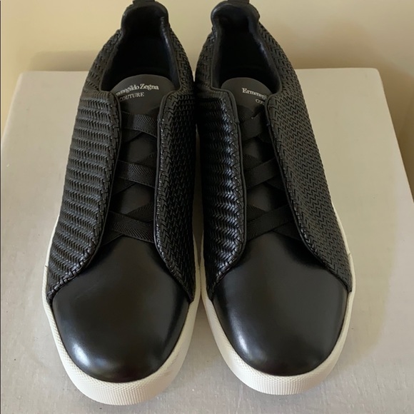 Ermenegildo Zegna Other - New ERMENEGILDO ZEGNA Triple Stitch Pelle Sneakers